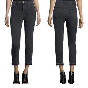 THE GREAT. Black Straight Leg Jeans
